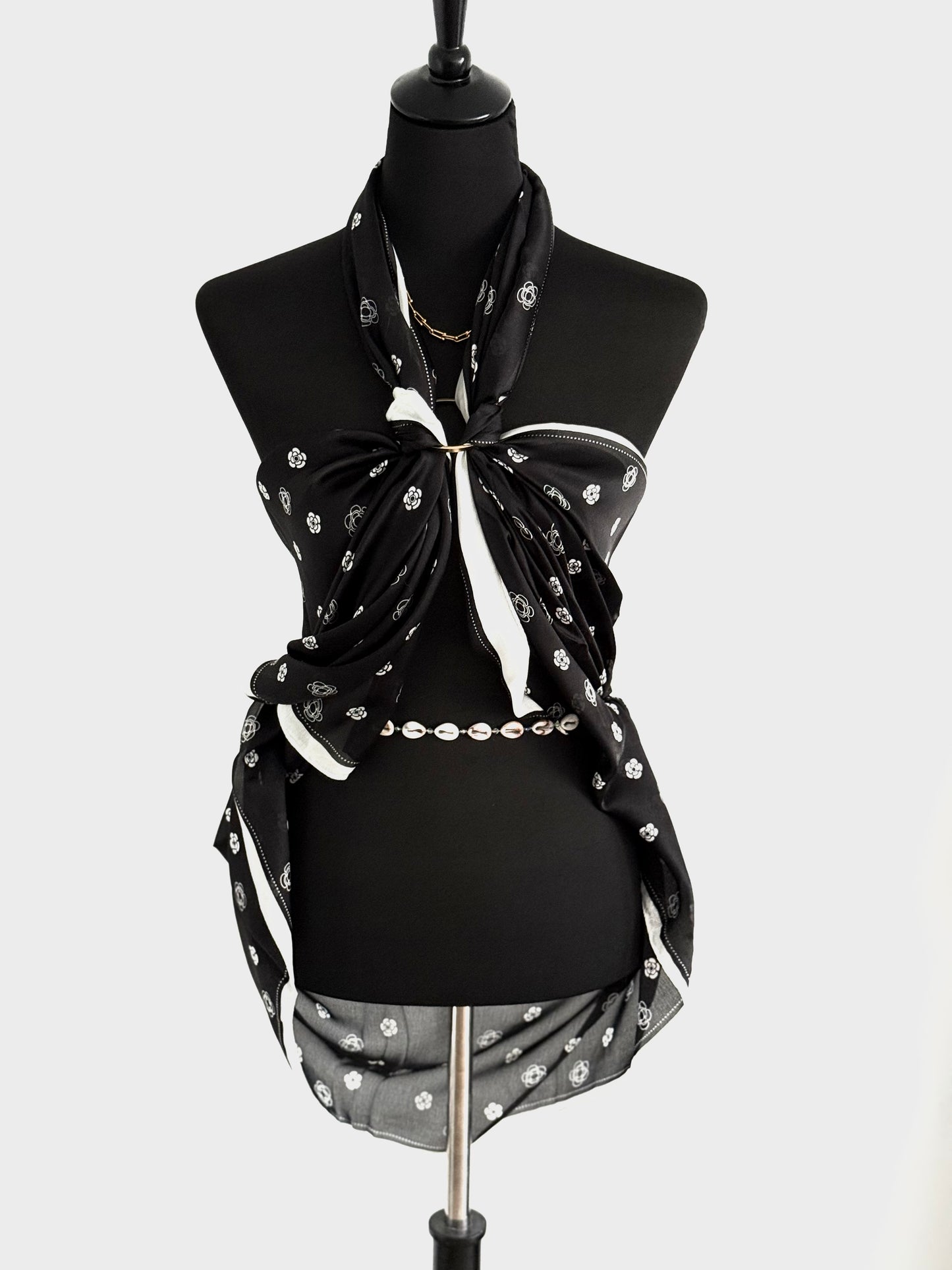 Foulard Noir et Blanc